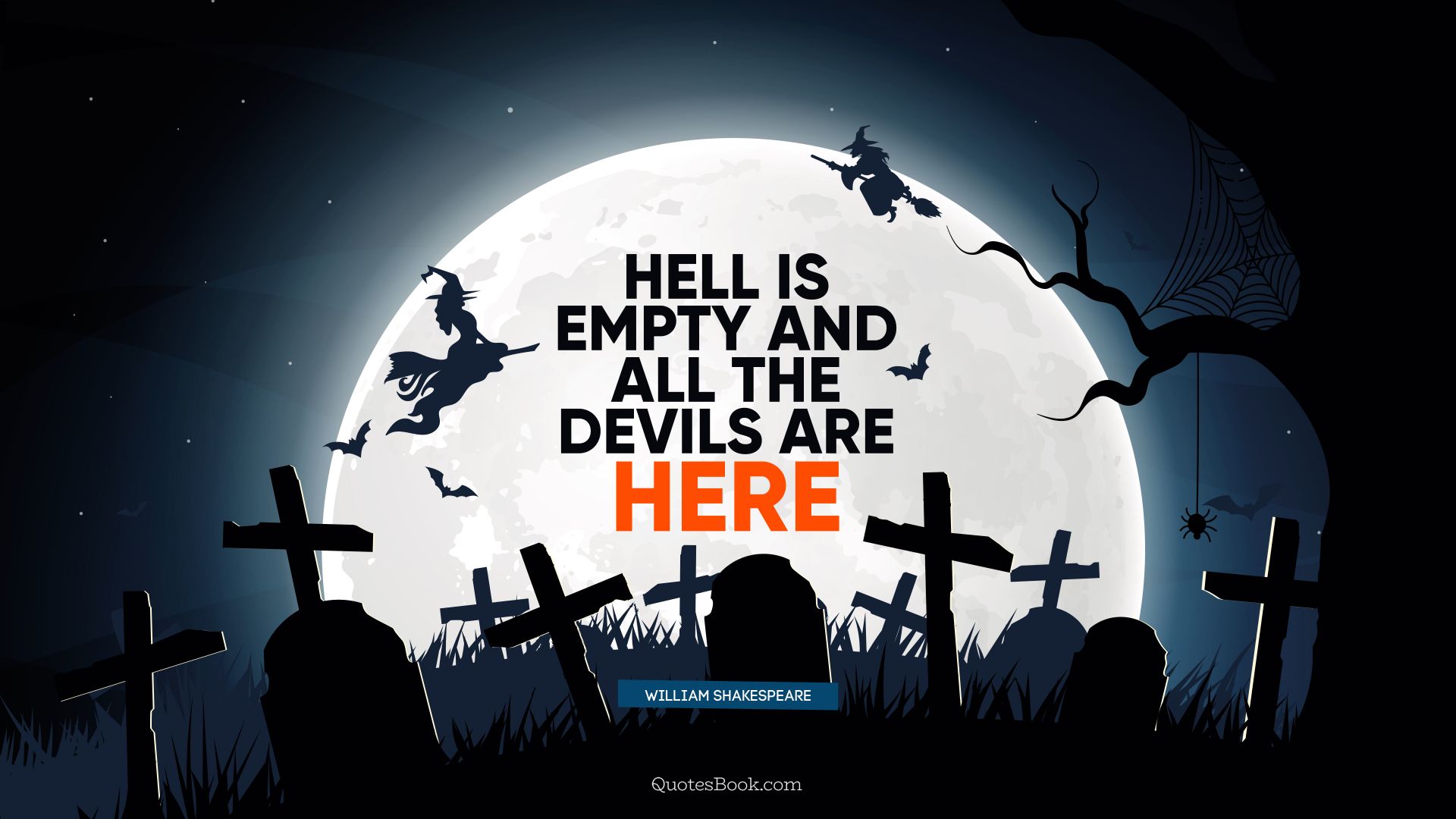 Hell is empty and all the devils are here. - Quote by William Shakespeare