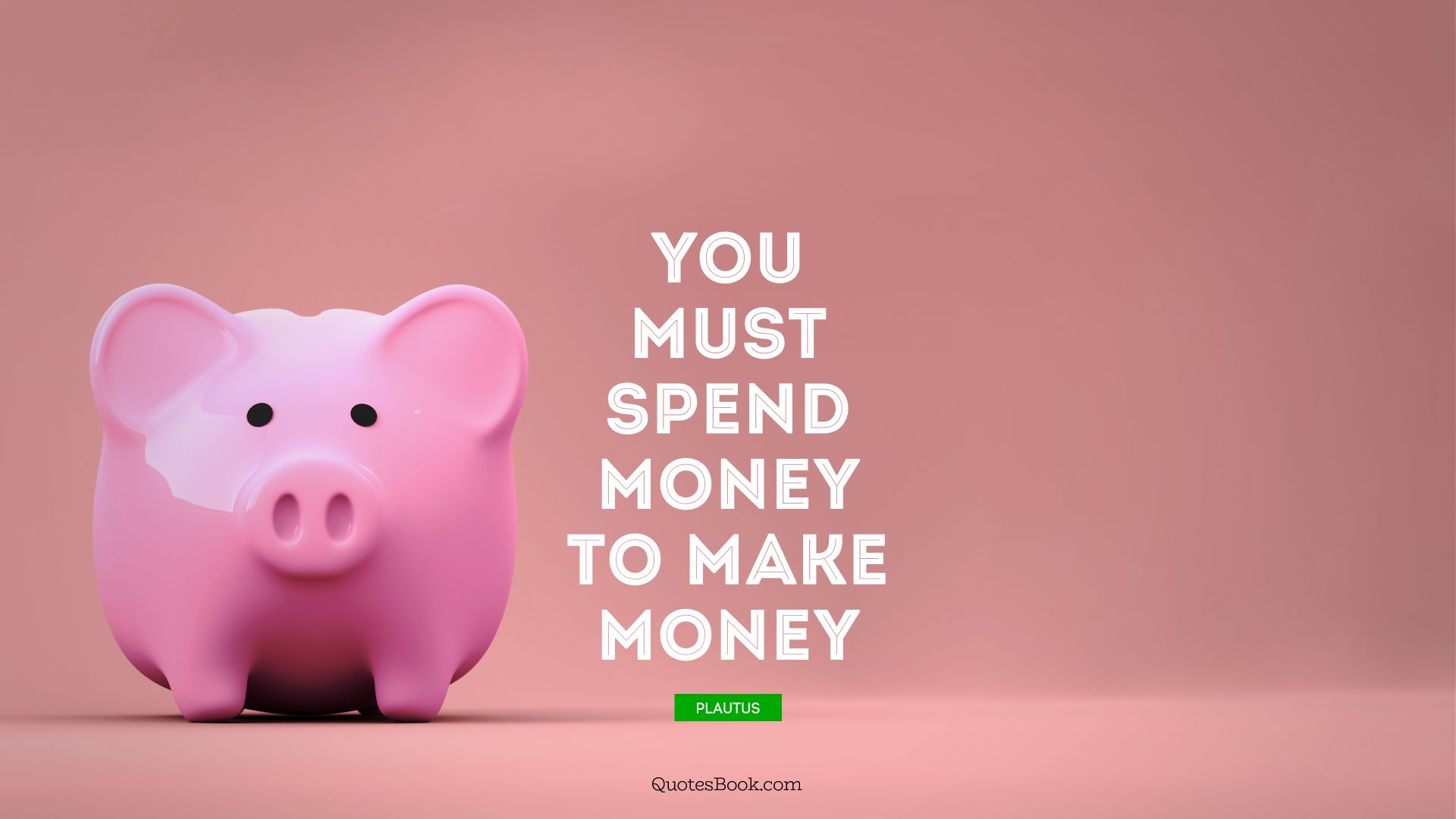 You must spend money to make money. - Quote by Plautus