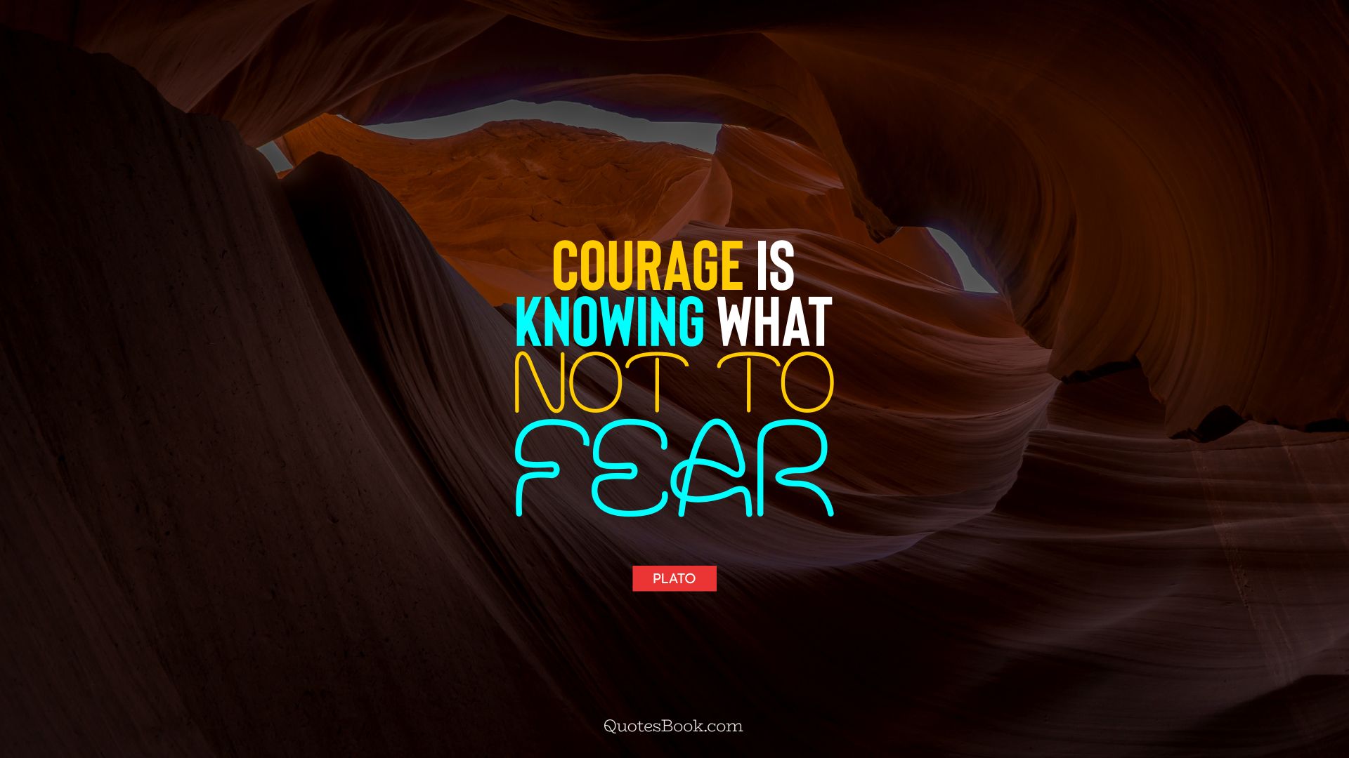 Courage is knowing what not to fear. - Quote by Plato