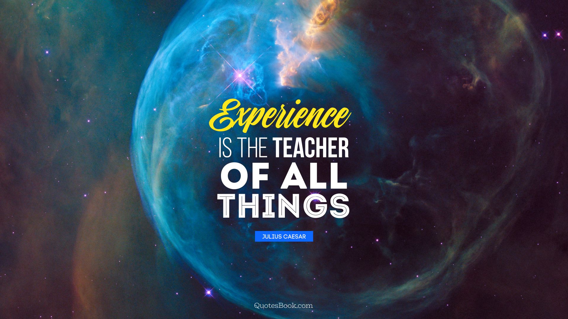 Experience is the teacher of all things. - Quote by Julius Caesar