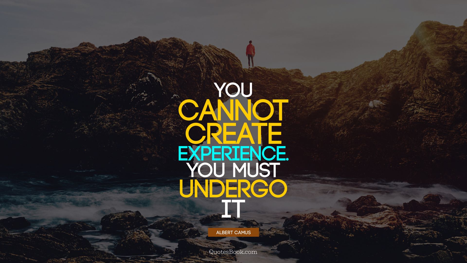 You cannot create experience. You must undergo it. - Quote by Albert Camus