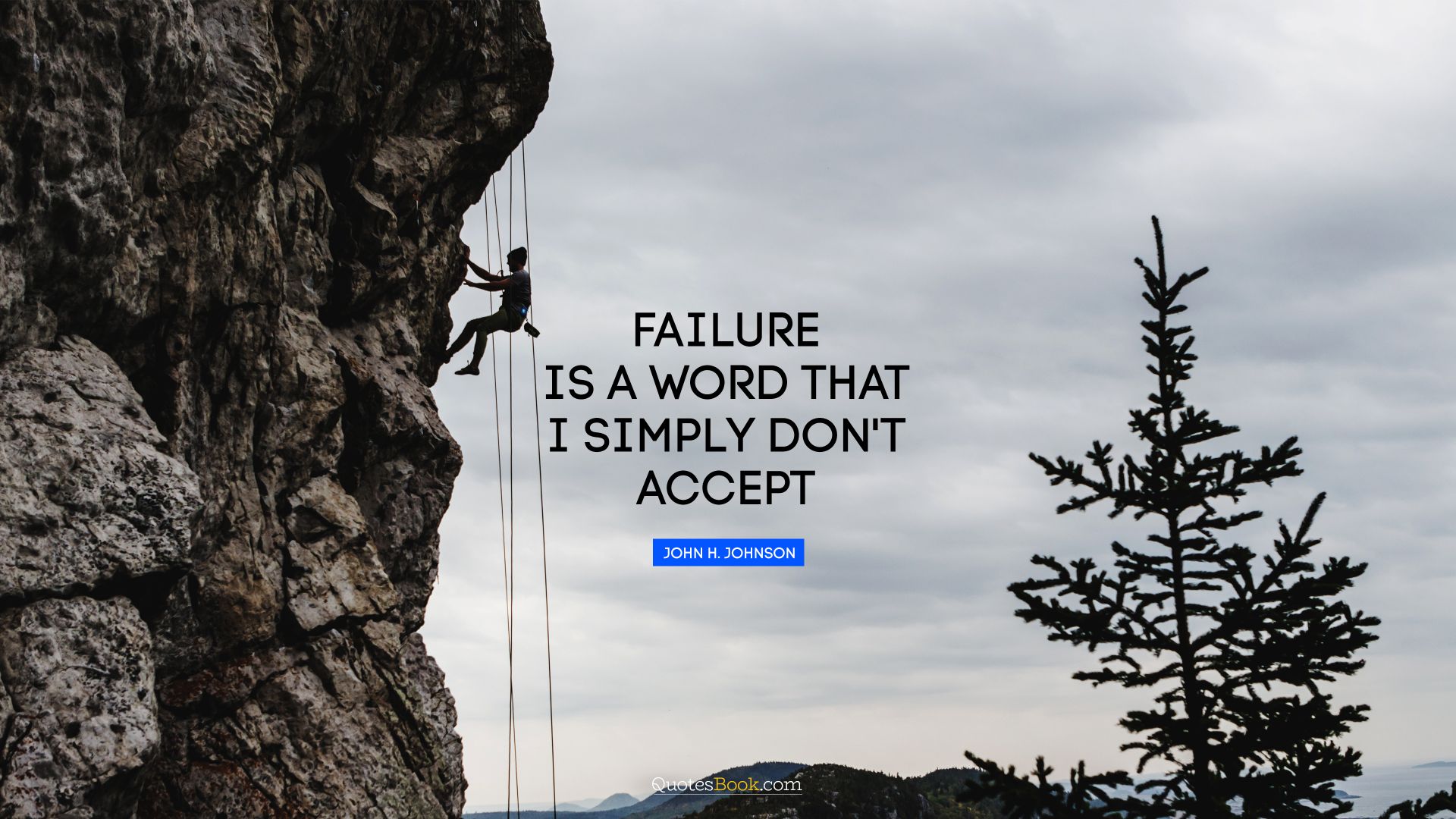 Failure is a word that I simply don't accept. - Quote by John H. Johnson
