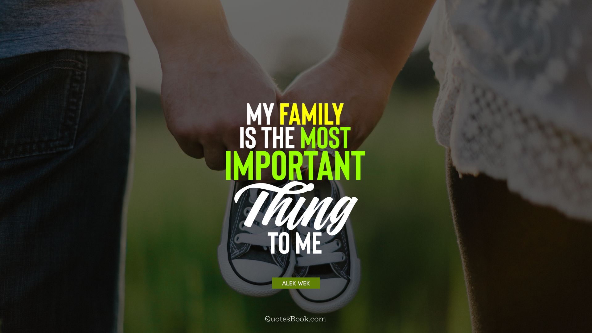 My family is the most important thing to me. - Quote by Alek Wek