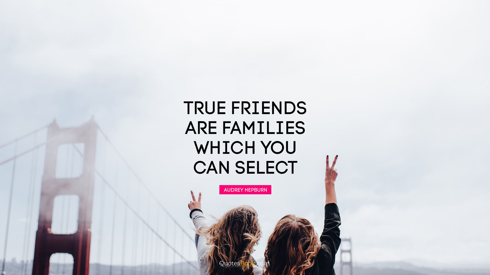 True friends are families which you can select. - Quote by Audrey Hepburn