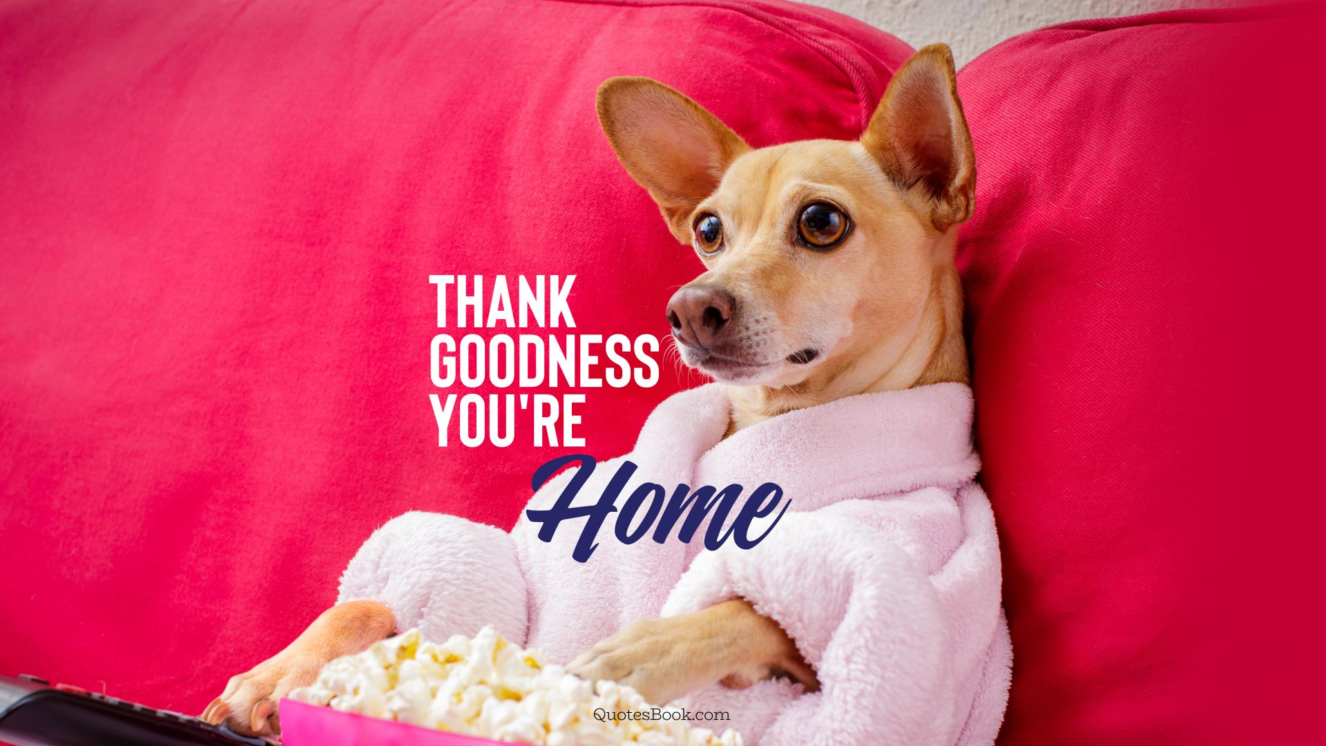 Thank goodness you're home