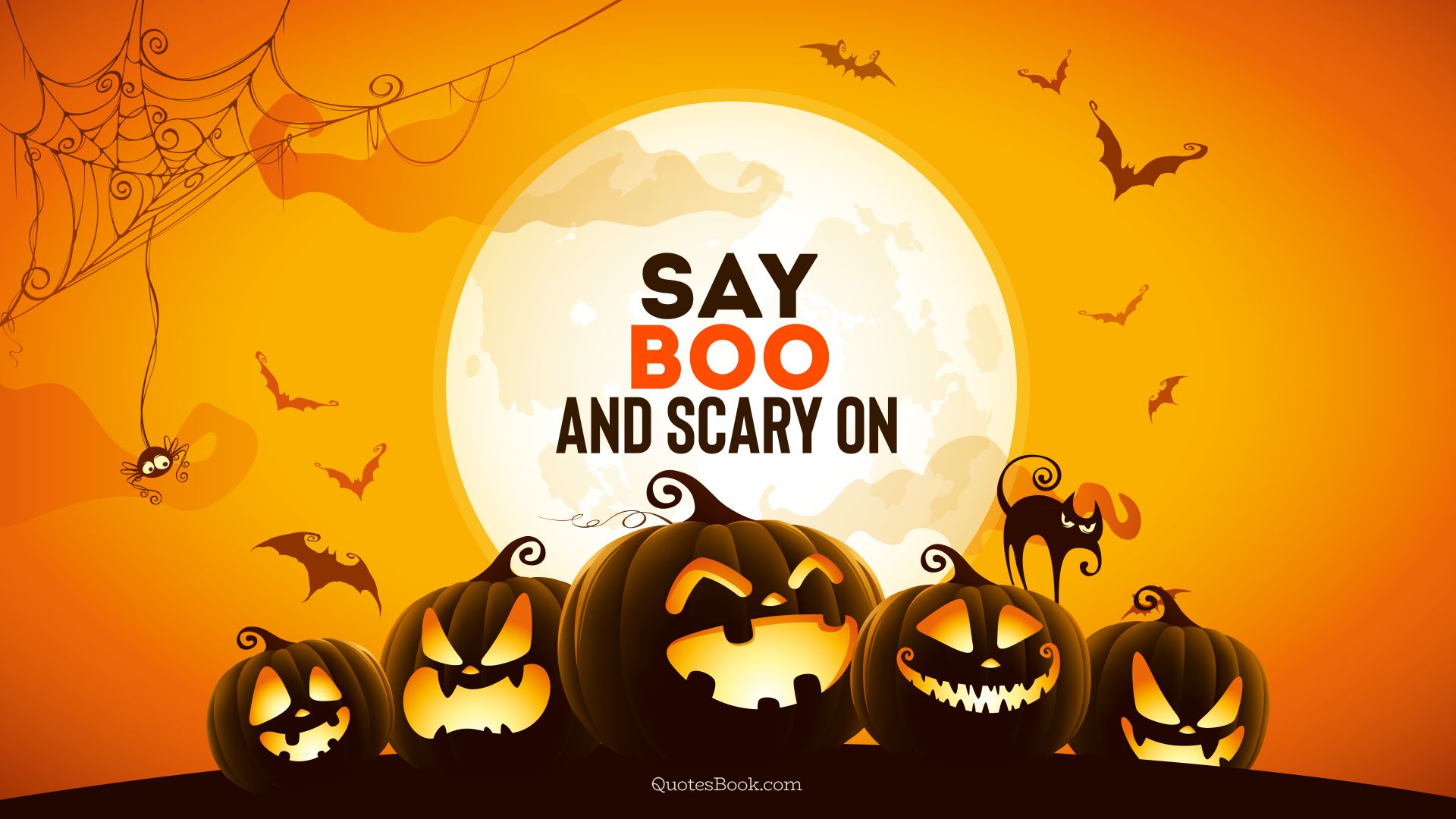 Say boo and scary on