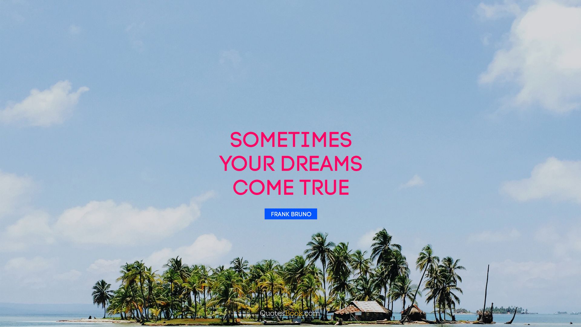 Sometimes your dreams come true. - Quote by Frank Bruno
