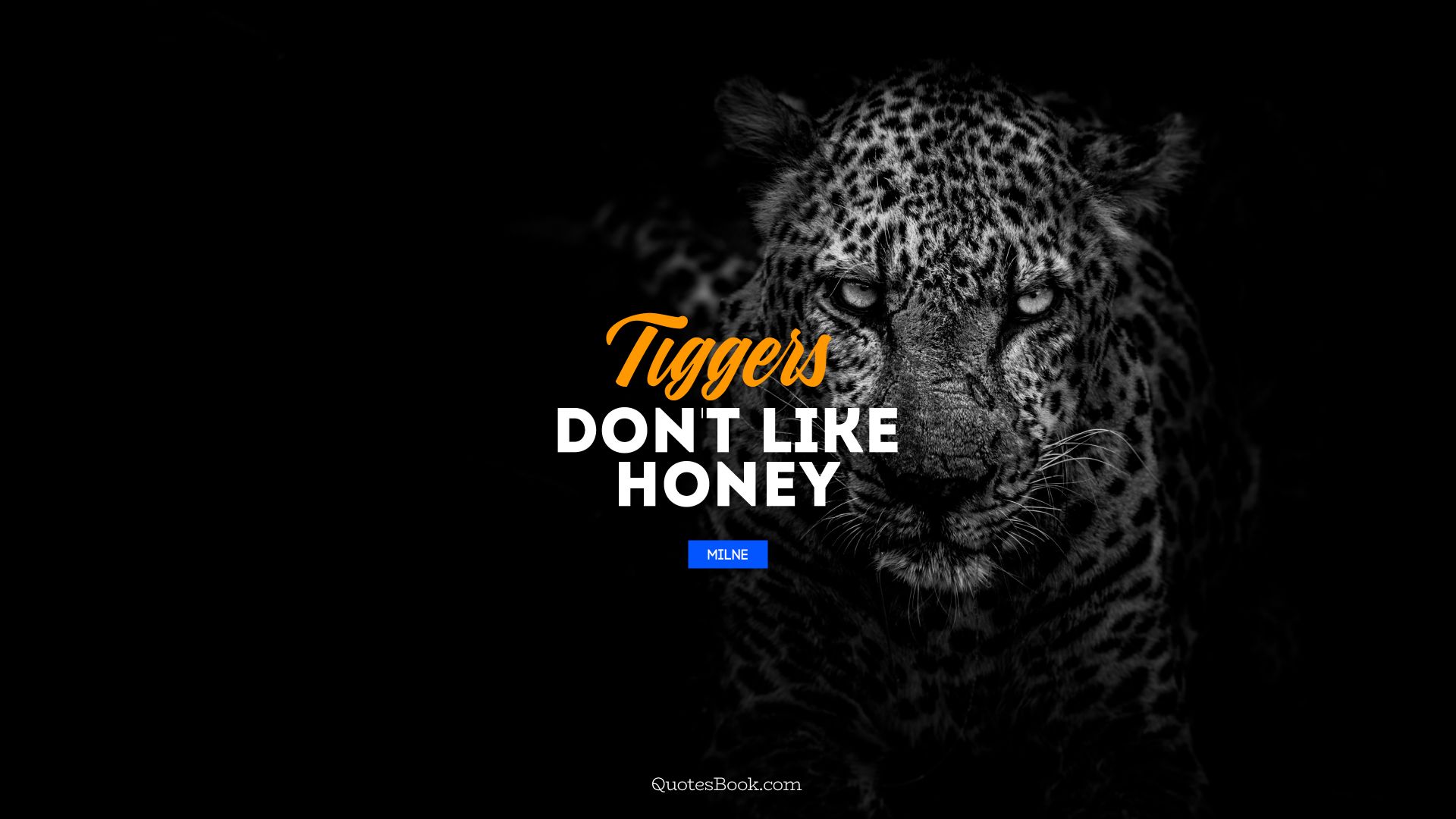 Tiggers don't like honey. - Quote by Milne