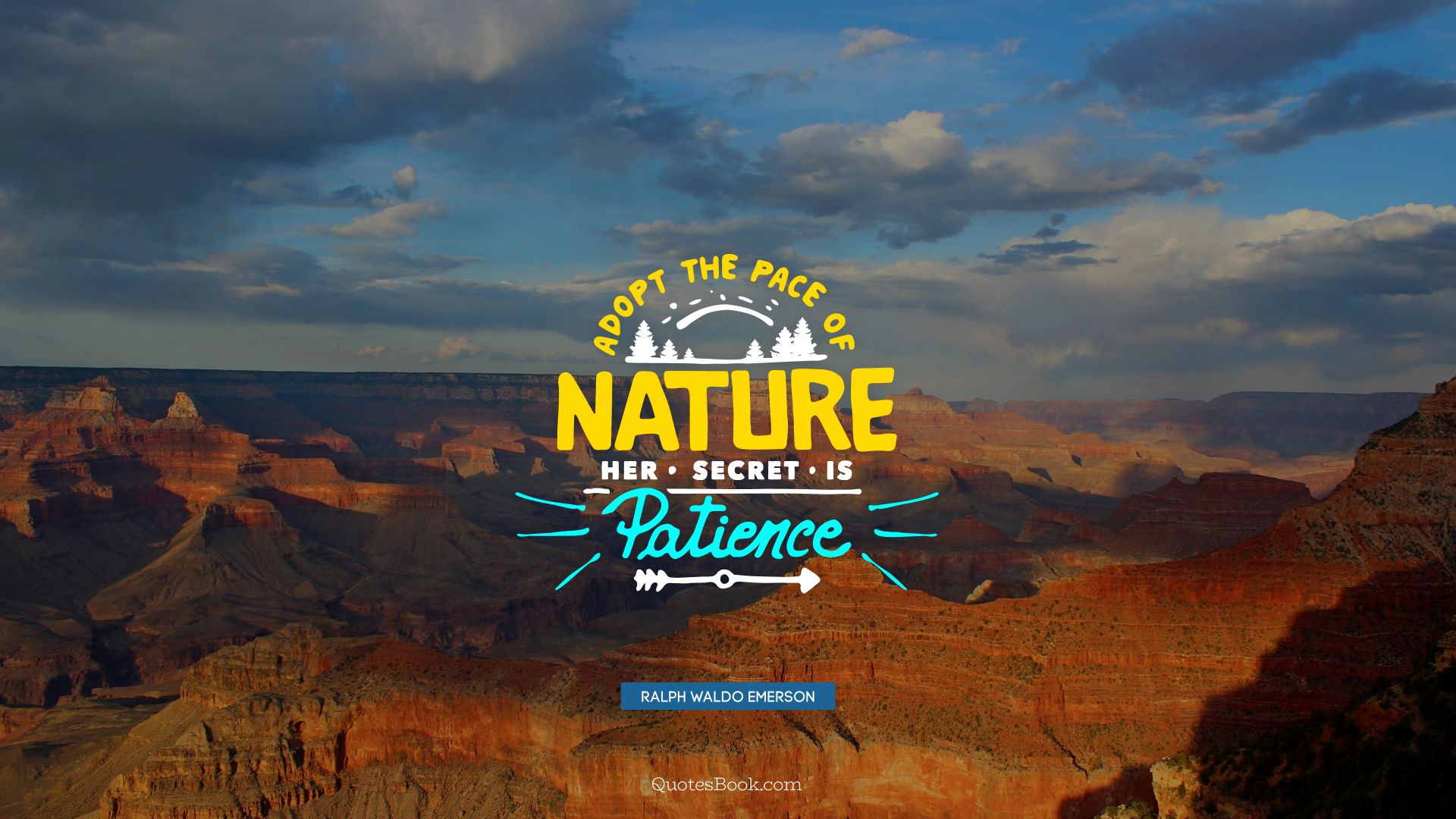 Adopt the pace of nature her secret is patience. - Quote by Ralph Waldo Emerson