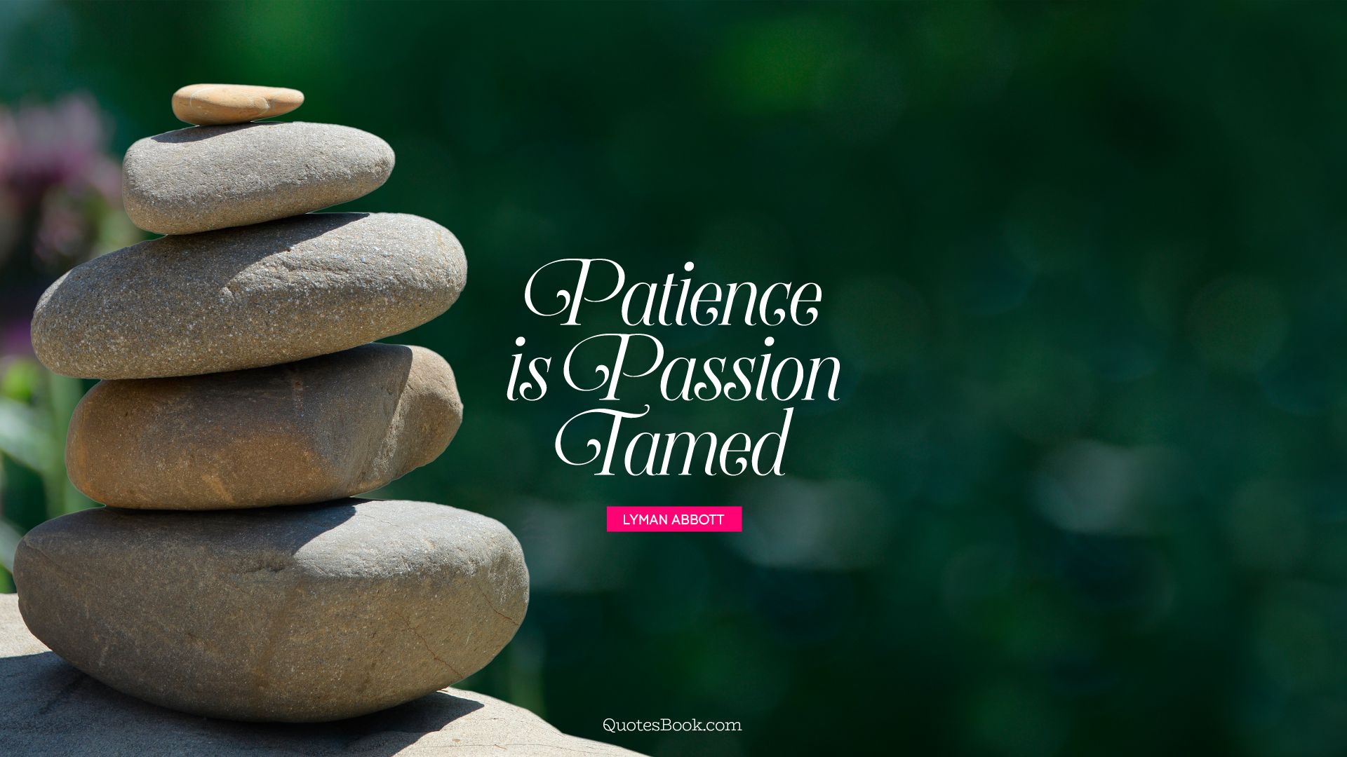 Patience is passion tamed. - Quote by Lyman Abbott