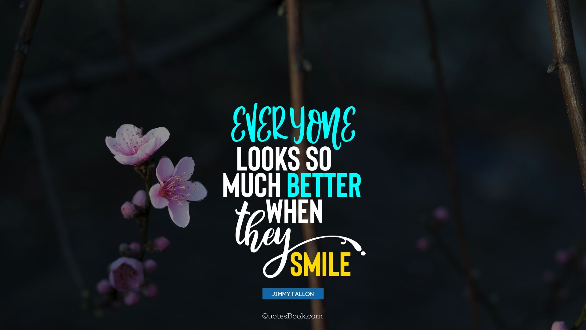 Everyone looks so much better when they smile. - Quote by Jimmy Fallon