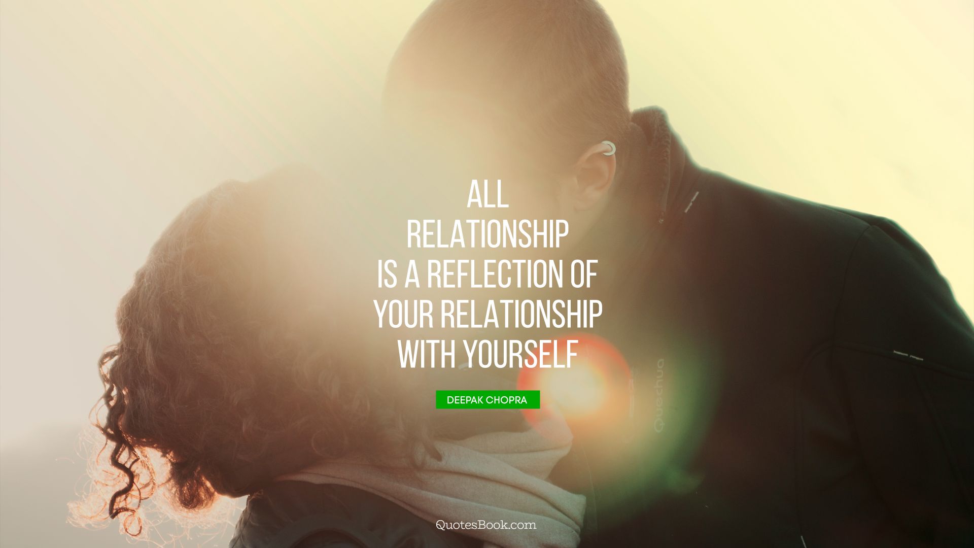 All relationship is a reflection of your relationship with yourself. - Quote by Deepak Chopra