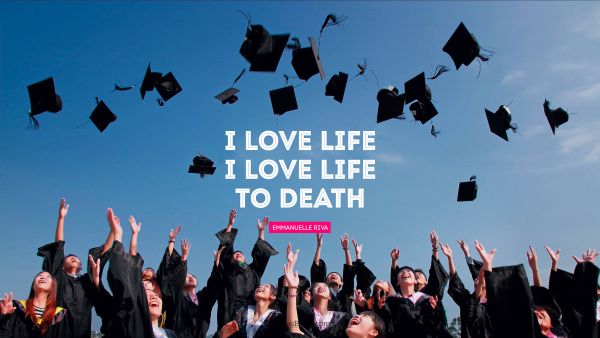 Death Quote - I love life. I love life to death. Emmanuelle Riva
