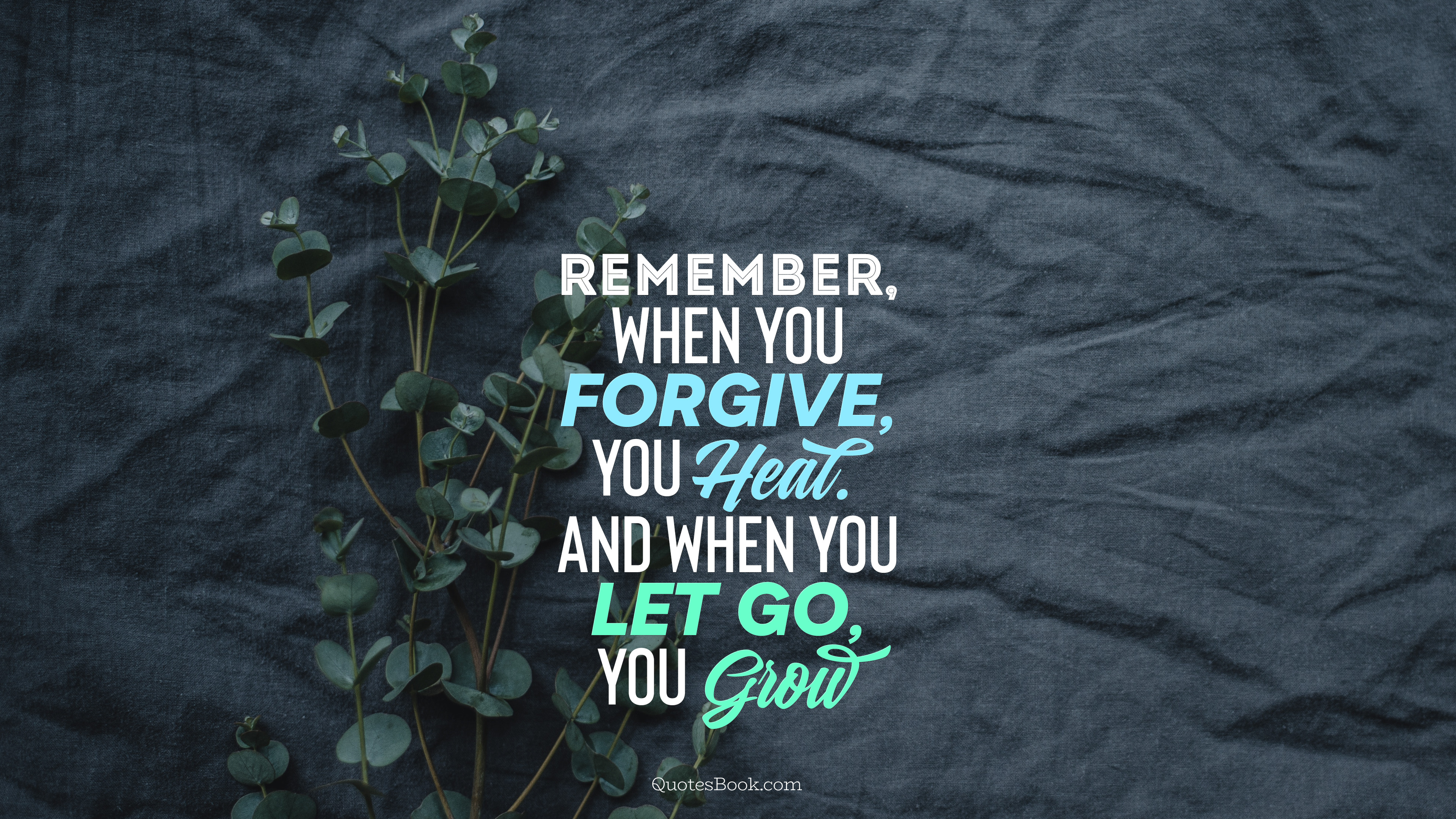 remember when you forgive you heal and when you let go you 3840x2160 1812