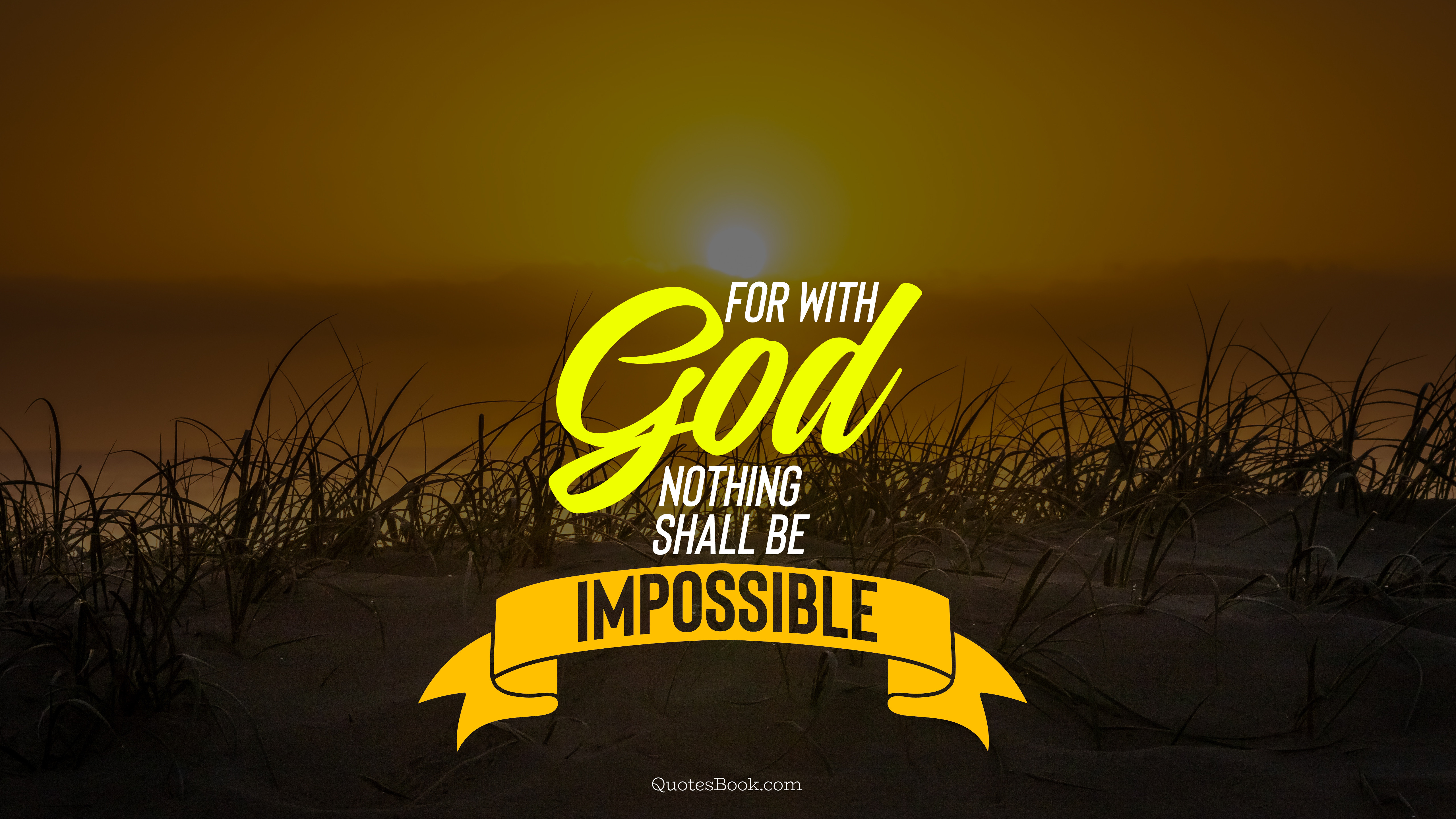 for with god nothing shall be impossible 5120x2880 3330