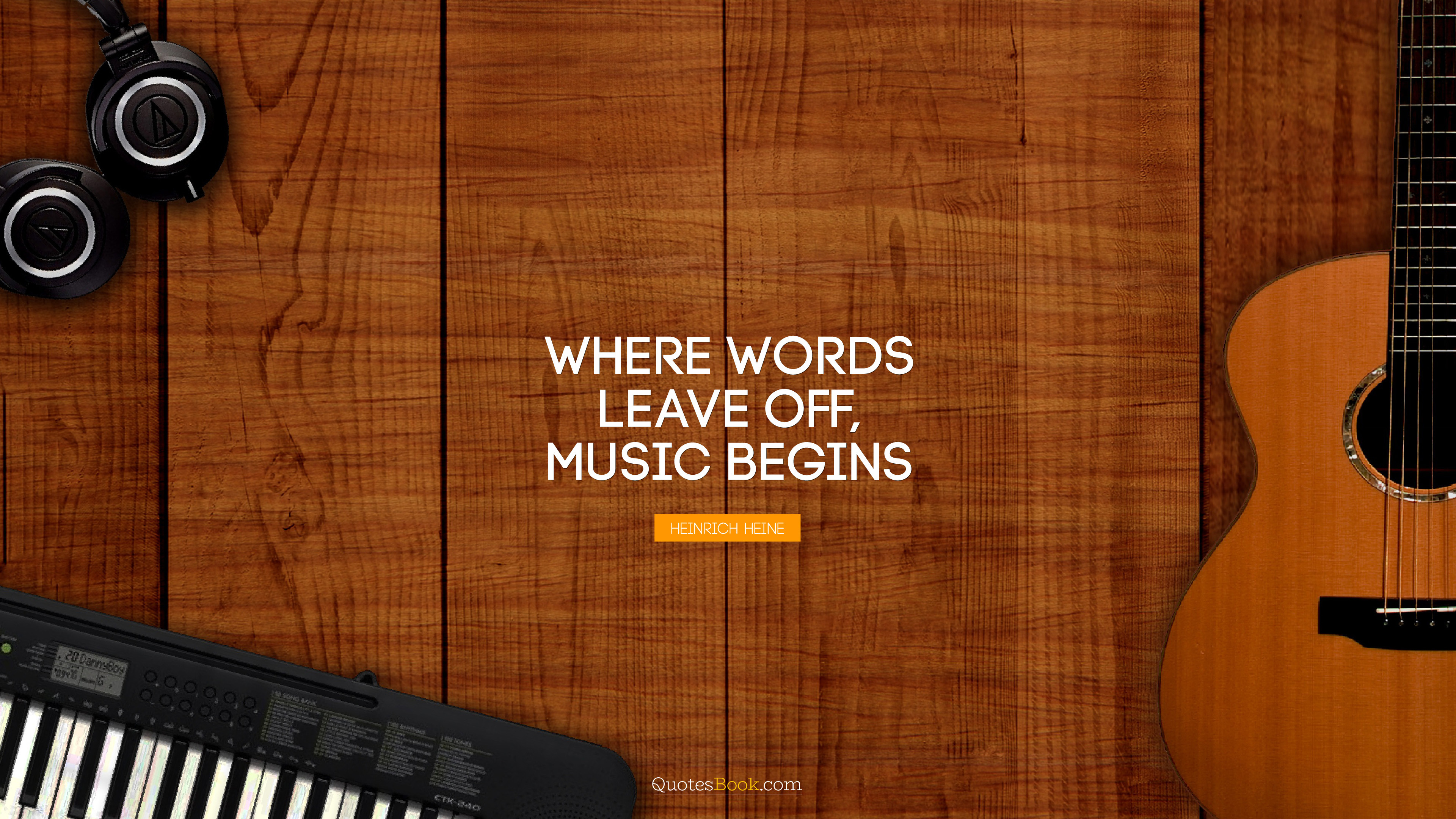 Where words leave off, music begins. - Quote by Heinrich Heine - QuotesBook