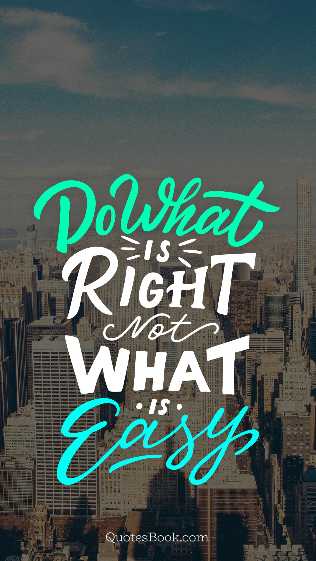 essay on do what is right not what is easy